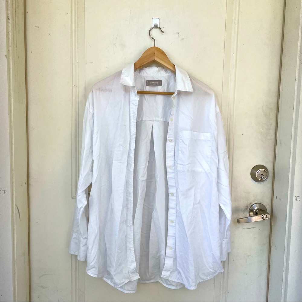 Everlane White Cotton Button Shirt